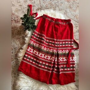 Hand made festive apron/wrap skirt